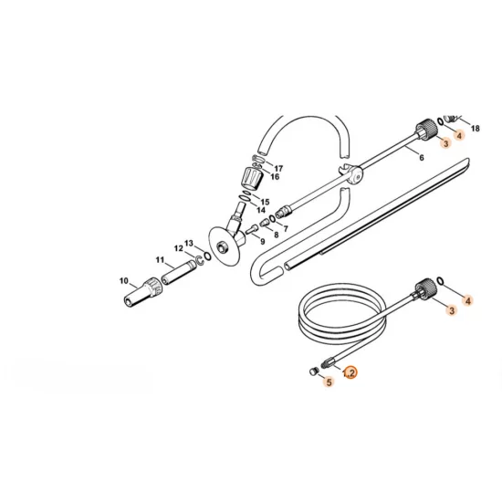 Stihl  Zestaw do czyszczenia rur 20 m 4900 500 1721